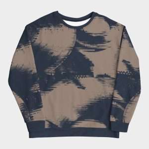 Crewneck Sweatshirt “Vynil” (Blue & Beige)