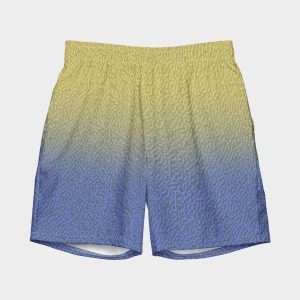 Swimsuit "Texture" (Yellow & Blue)
