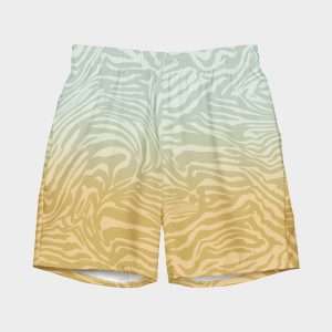 Swimsuit "Zebra" (Teal & Yellow)