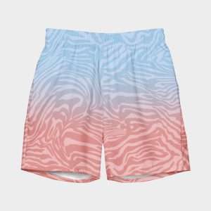 Swimsuit "Zebra" (Light Blue & Pink)