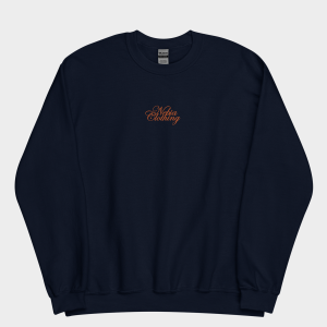 Crewneck Sweatshirt "COLLEGE" - Embroidered (Blue Navy)