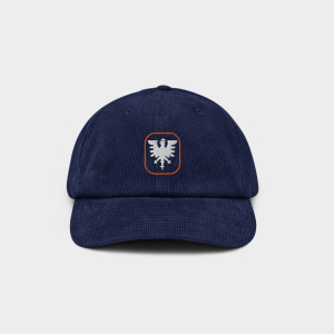Corduroy Hat "COLLEGE" - Eagle (Blue Navy)