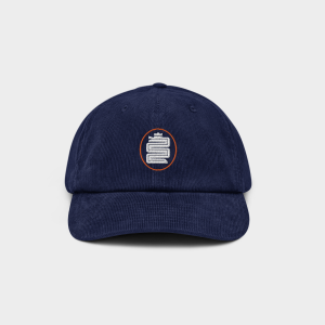 Corduroy Hat "COLLEGE" - Snake (Blue Navy)