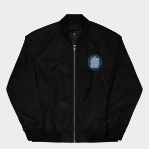 Bomber Jacket "COLLEGE" - Snake (Black)