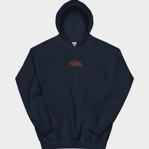 Hoodie "COLLEGE" - Embroidered (Blue Navy)
